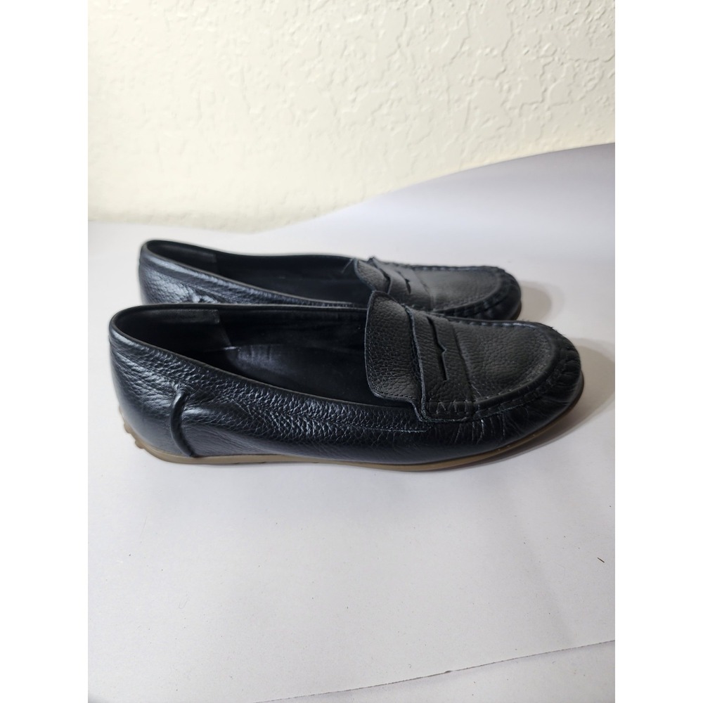 Vionic Penny Loafers Flats Shoes Mens Size 8.5 Black Grain Leather Ortho